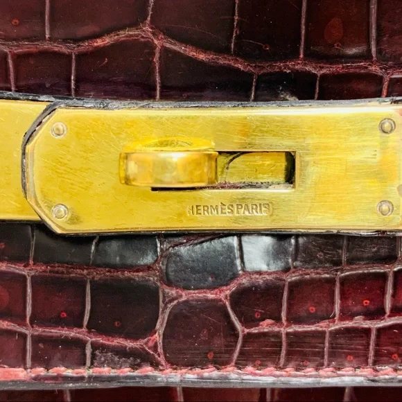 Hermes Rouge Alligator Kelly - Picture 9 of 15